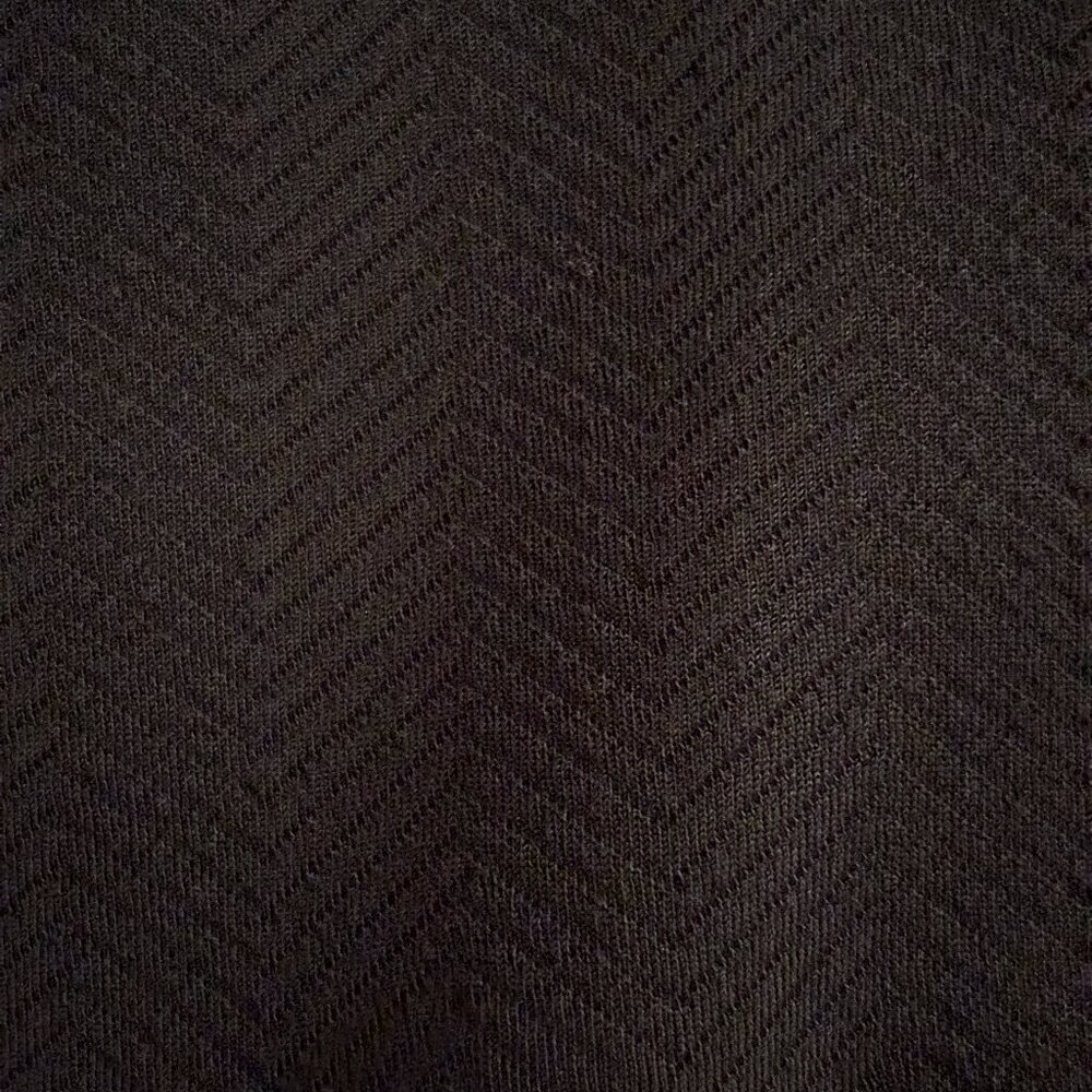 Black Top - Open Face - Chevron Pattern - Size Me… - image 5